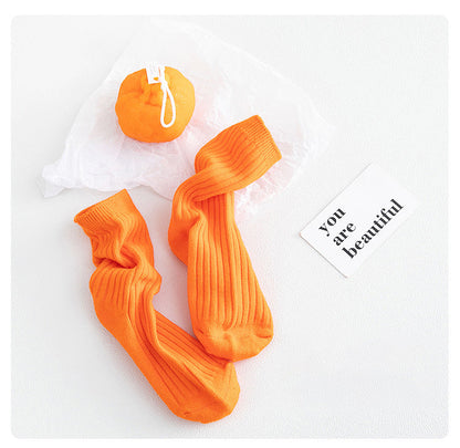 Baby Kid Unisex Solid Color Socks