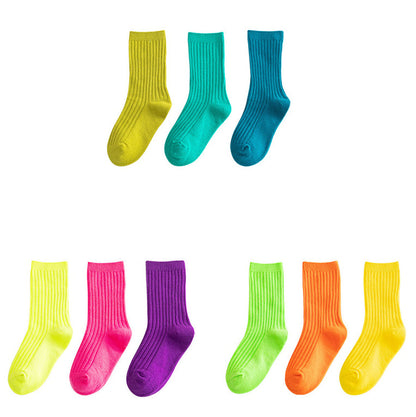 Baby Kid Unisex Solid Color Socks