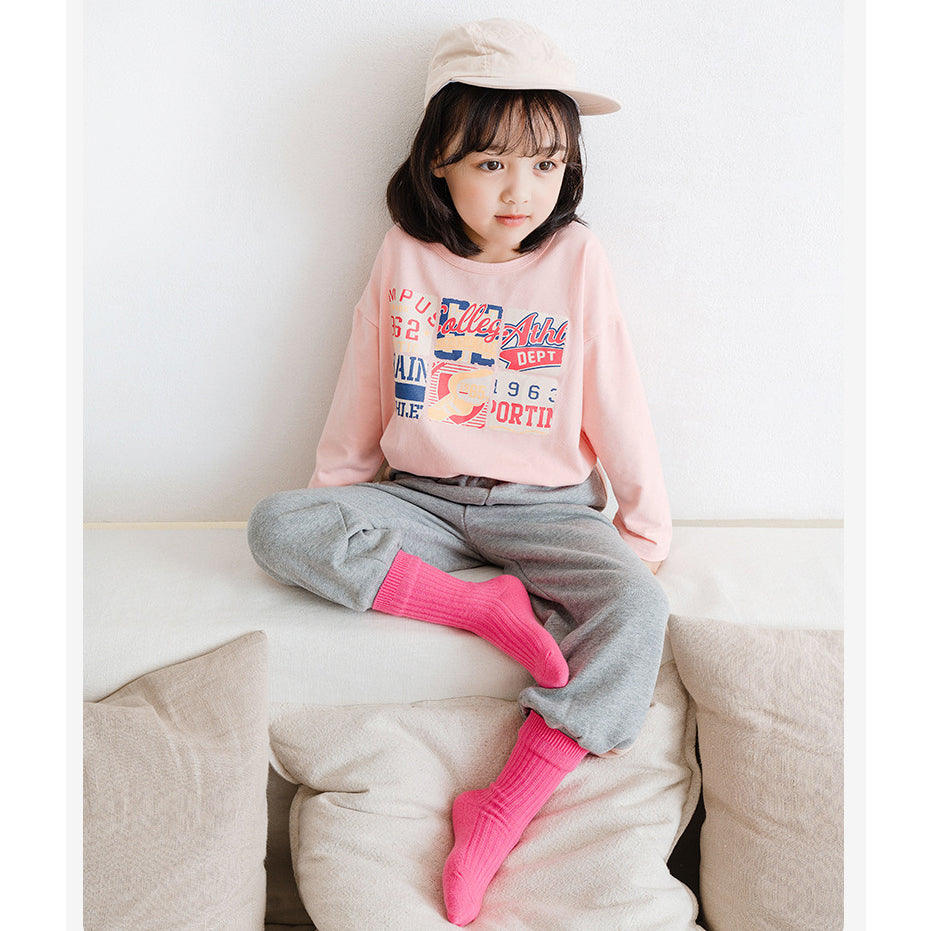 Baby Kid Unisex Solid Color Socks