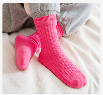 Baby Kid Unisex Solid Color Socks