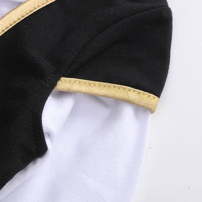 Baby Boys Striped Color-blocking Halloween Jumpsuits