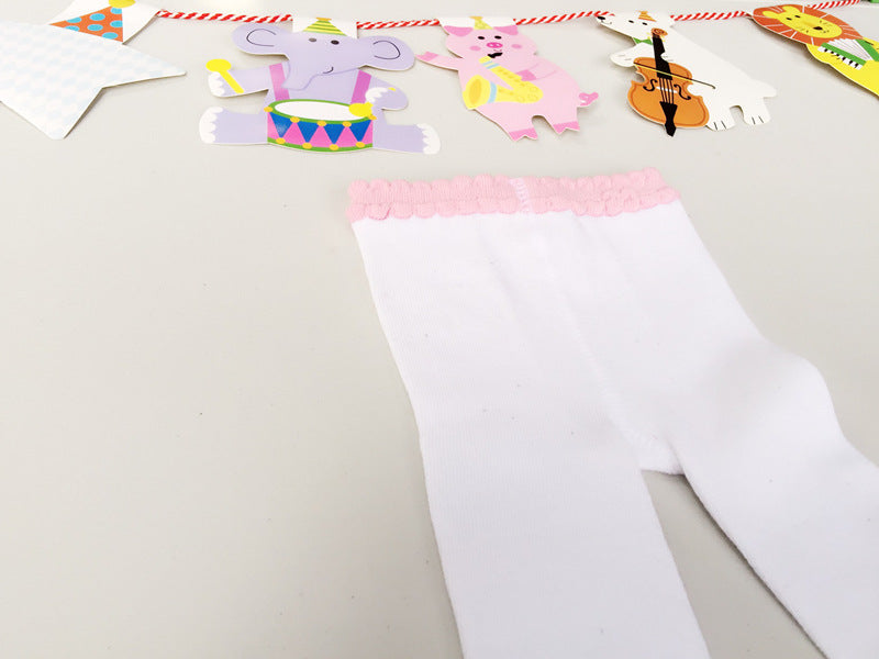Baby Kid Girls Bow Print Leggings Accessories Socks