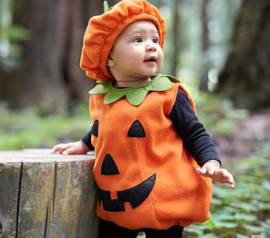 Baby Kid Unisex Print Halloween Rompers Hats Wholesale 22072695