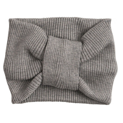 Girls Solid Color Striped Accessories Headwear