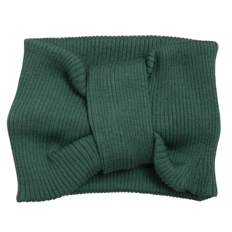 Girls Solid Color Striped Accessories Headwear