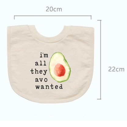 Unisex Letters Animals Print Baby Bibs Wholesale