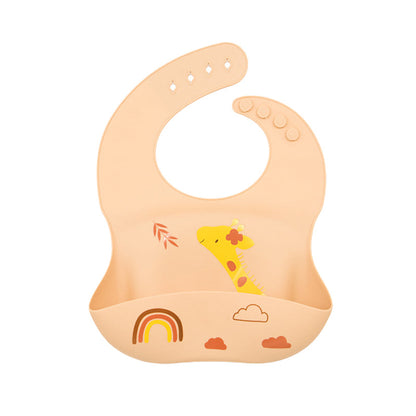 Baby Unisex Dinosaur Cartoon Print Baby Bibs