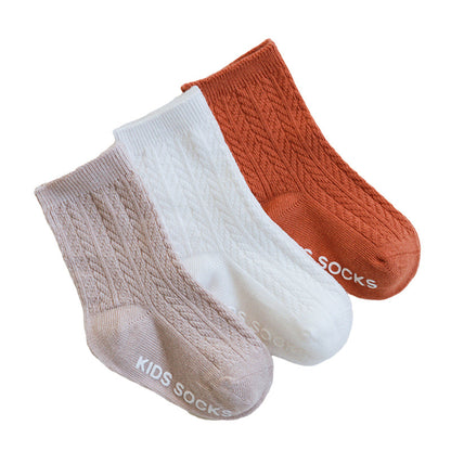 Baby Kid Unisex Solid Color Socks