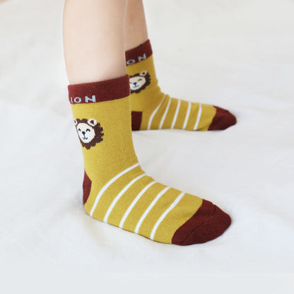 5 Pairs Baby Kid Unisex Cartoon Socks