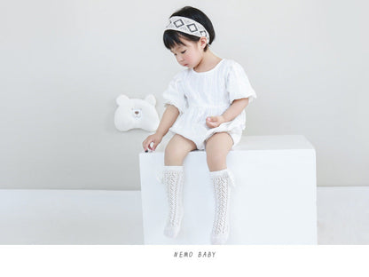 Girls Solid Color Bow Accessories Socks Wholesale 220831111