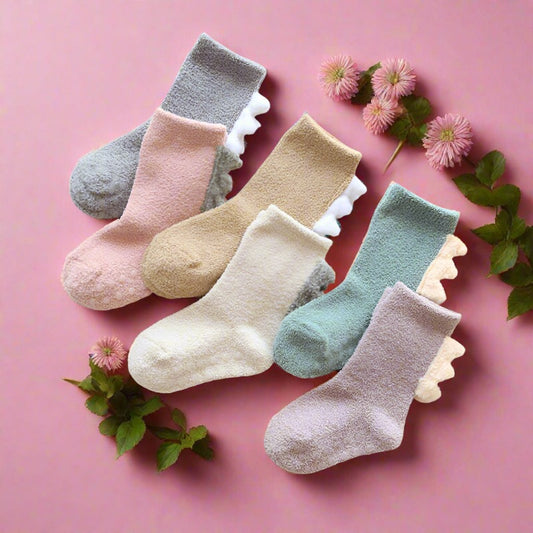 Baby Kid Unisex Solid Color Socks