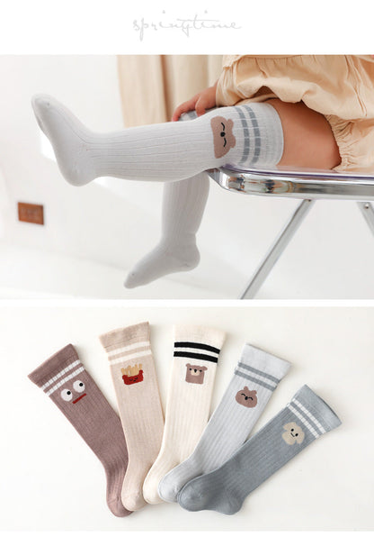 Unisex Striped Cartoon Accessories Socks