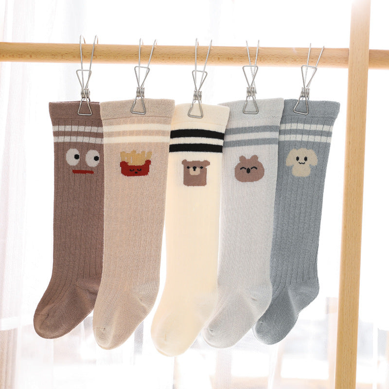 Unisex Striped Cartoon Accessories Socks