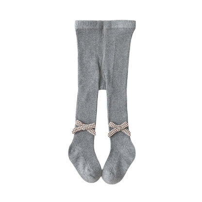 Baby Kid Girls Bow Muslin&Ribbed Accessories Socks Wholesale 220831176