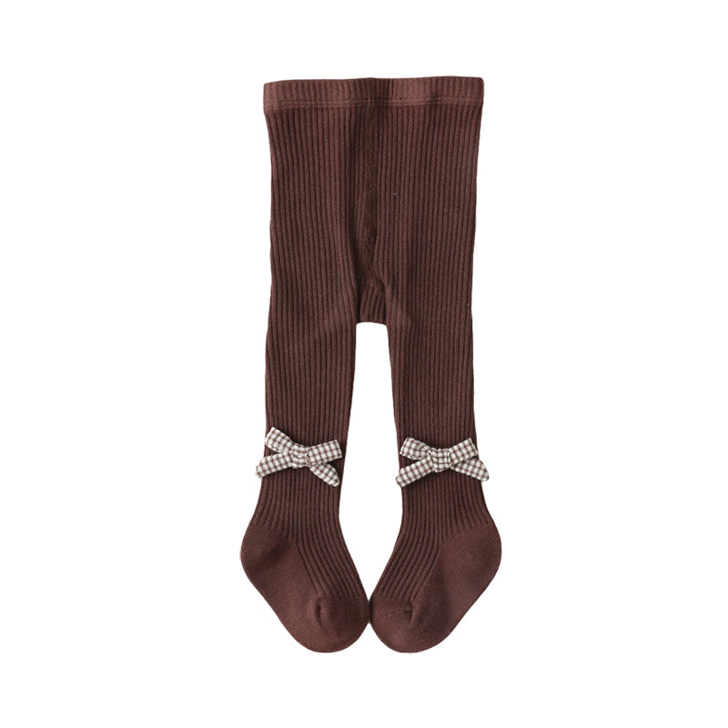 Baby Kid Girls Bow Muslin&Ribbed Accessories Socks Wholesale 220831176