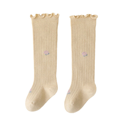 Girls Flower Print Accessories Socks