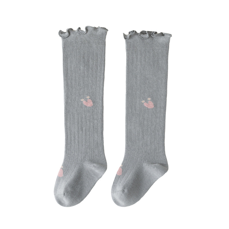 Girls Flower Print Accessories Socks