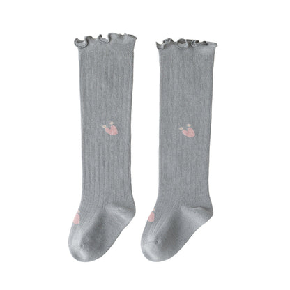 Girls Flower Print Accessories Socks