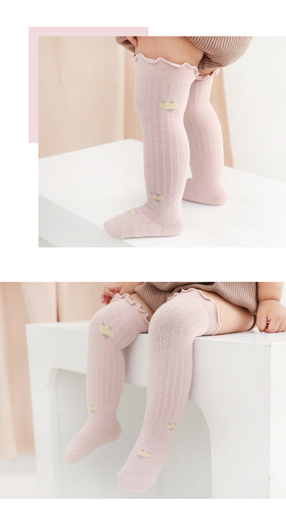Girls Flower Print Accessories Socks