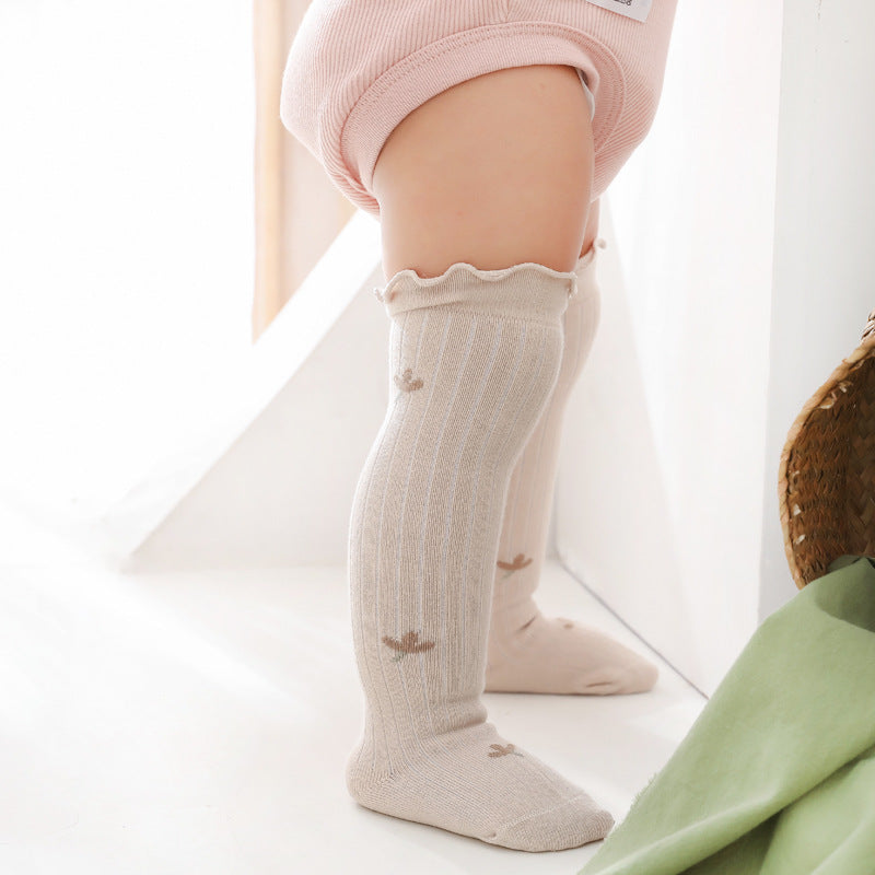 Girls Flower Print Accessories Socks
