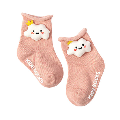 Baby Kid Unisex Letters Dinosaur Cartoon Socks