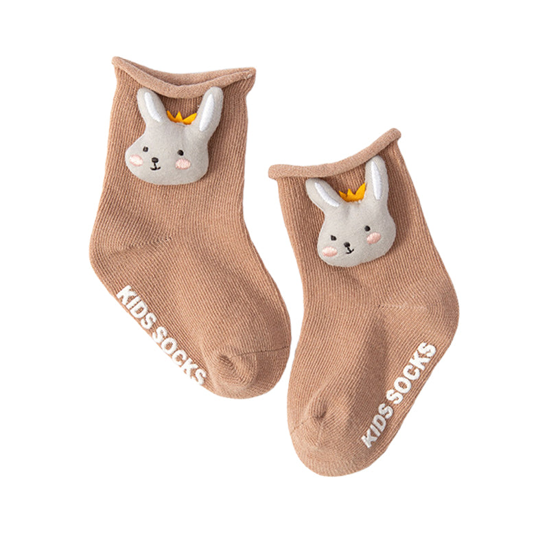 Baby Kid Unisex Letters Dinosaur Cartoon Socks