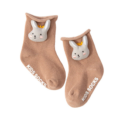 Baby Kid Unisex Letters Dinosaur Cartoon Socks
