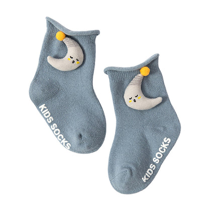 Baby Kid Unisex Letters Dinosaur Cartoon Socks