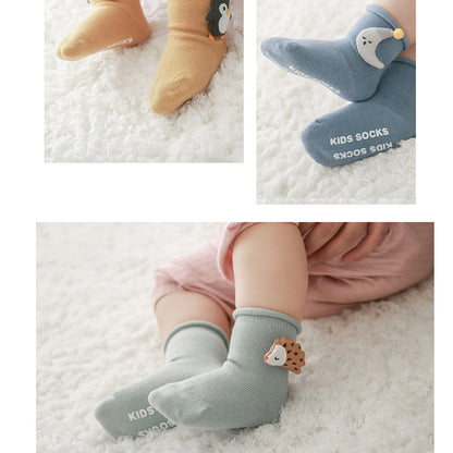 Baby Kid Unisex Letters Dinosaur Cartoon Socks