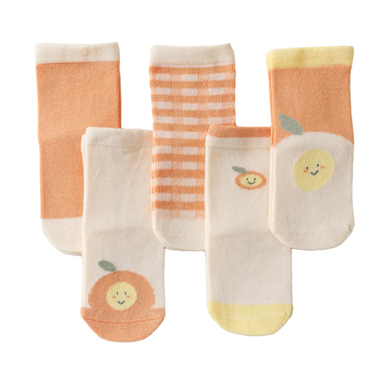 Baby Kid Unisex Flower Fruit Accessories Socks