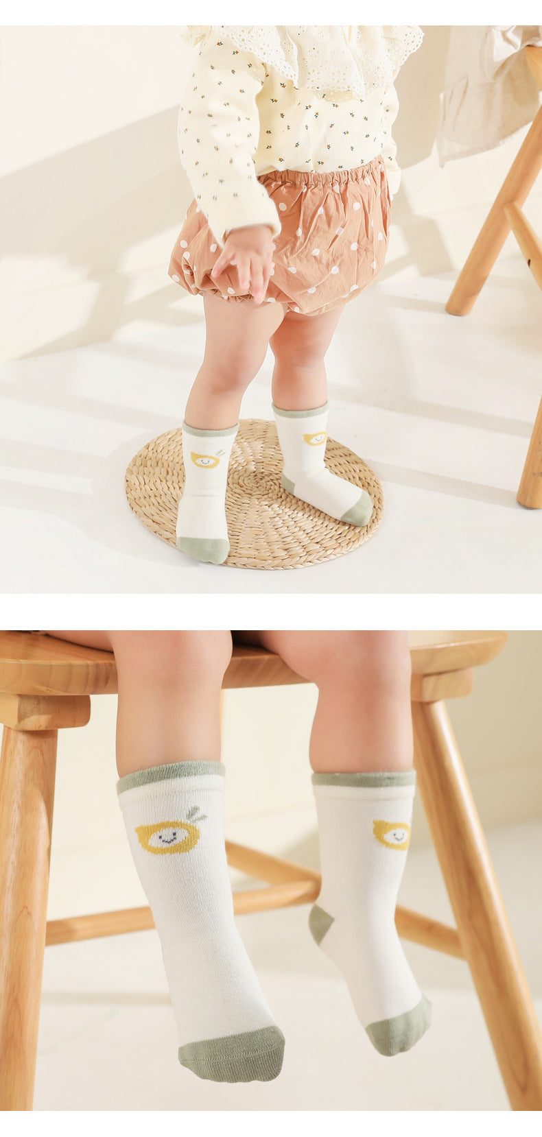 Baby Kid Unisex Flower Fruit Accessories Socks