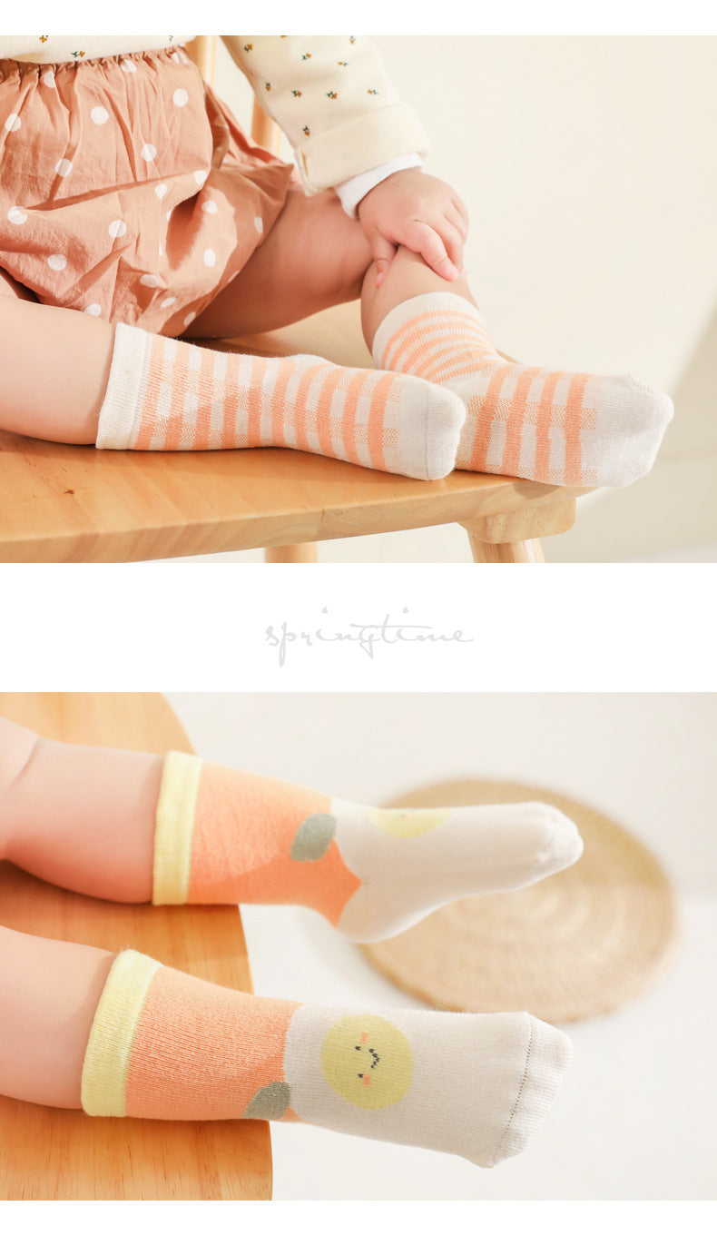 Baby Kid Unisex Flower Fruit Accessories Socks