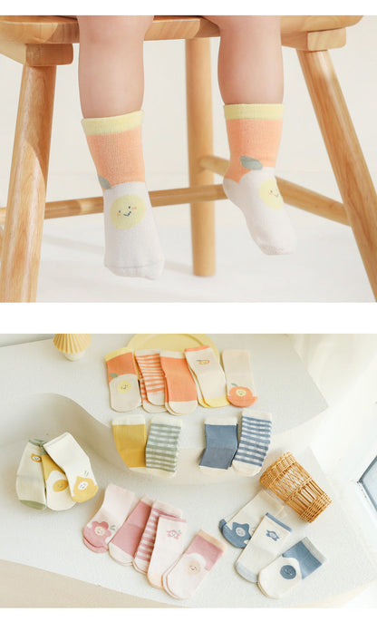 Baby Kid Unisex Flower Fruit Accessories Socks