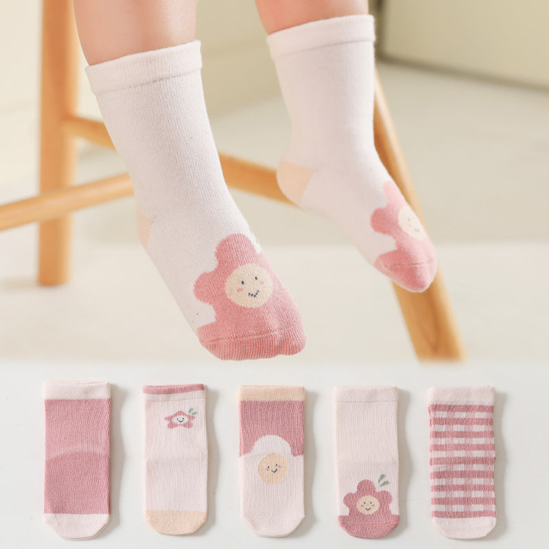 Baby Kid Unisex Flower Fruit Accessories Socks