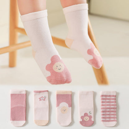 Baby Kid Unisex Flower Fruit Accessories Socks