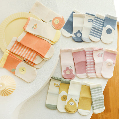 Baby Kid Unisex Flower Fruit Accessories Socks