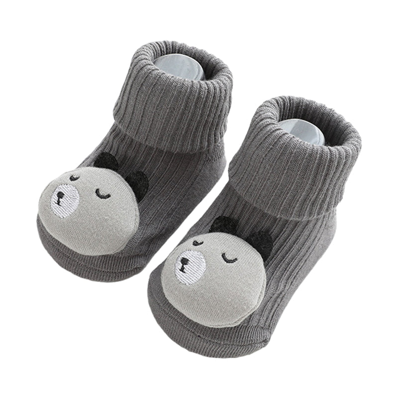 Unisex Animals Cartoon Muslin&Ribbed Accessories Socks