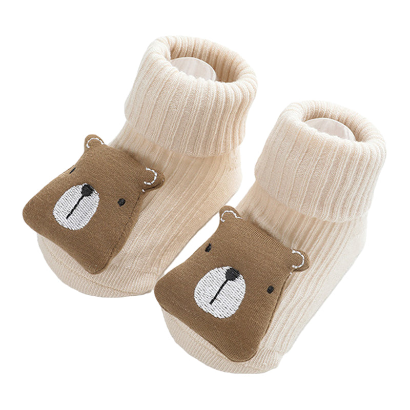 Unisex Animals Cartoon Muslin&Ribbed Accessories Socks