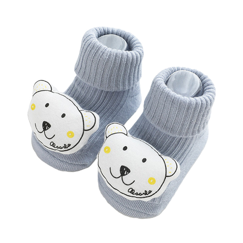 Unisex Animals Cartoon Muslin&Ribbed Accessories Socks