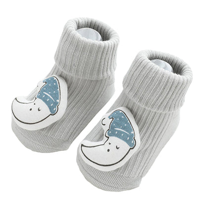 Unisex Animals Cartoon Muslin&Ribbed Accessories Socks