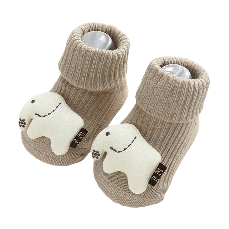 Unisex Animals Cartoon Muslin&Ribbed Accessories Socks