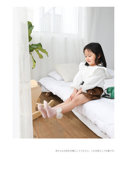 Girls Striped Flower Cartoon Lace Accessories Socks