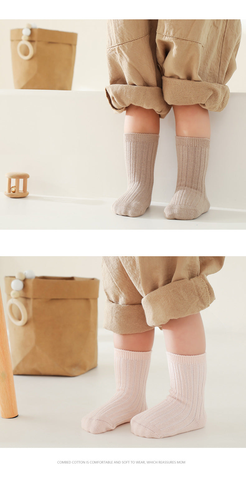 Baby Kid Unisex Solid Color Accessories Socks