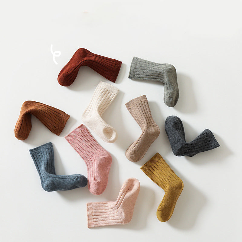 Baby Kid Unisex Solid Color Accessories Socks