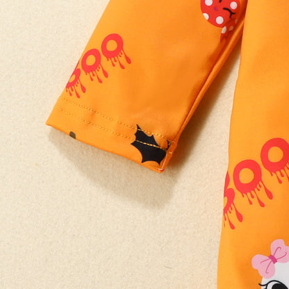 Baby Unisex Animals Cartoon Print Halloween Jumpsuits