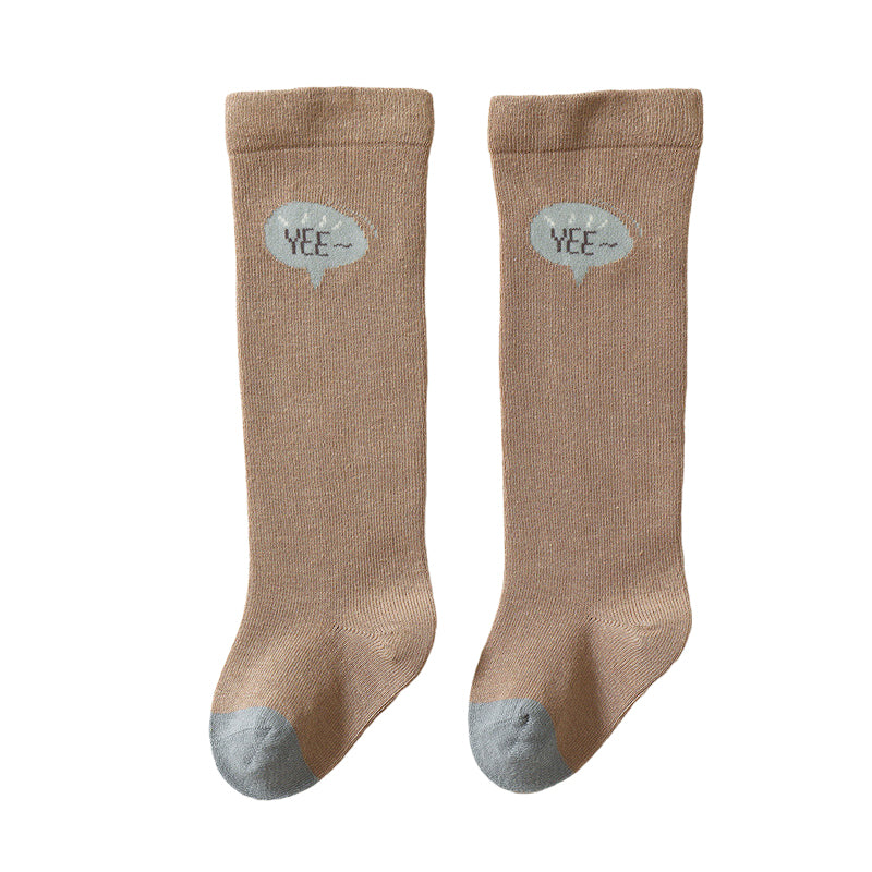 Unisex Letters Color-blocking Accessories Socks
