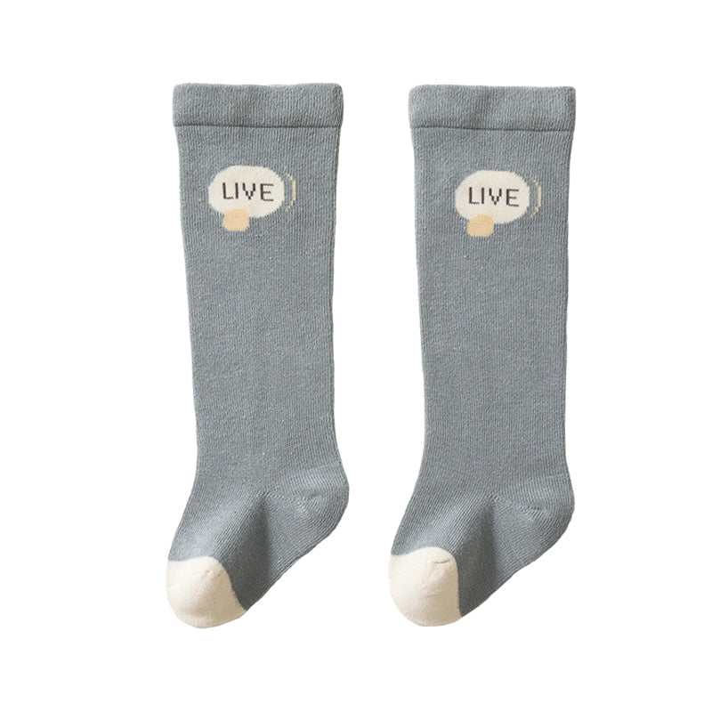 Unisex Letters Color-blocking Accessories Socks
