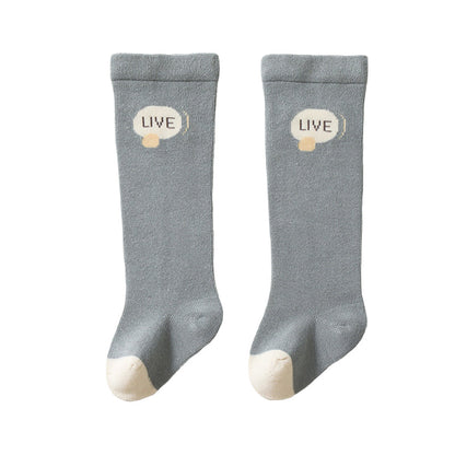 Unisex Letters Color-blocking Accessories Socks