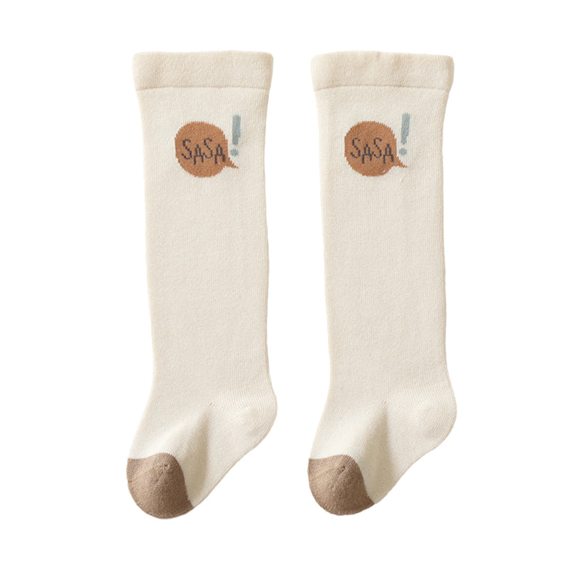 Unisex Letters Color-blocking Accessories Socks