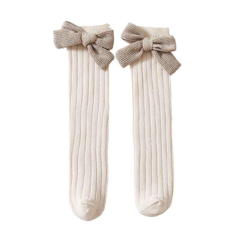 Girls Solid Color Bow Accessories Socks Wholesale 220831504